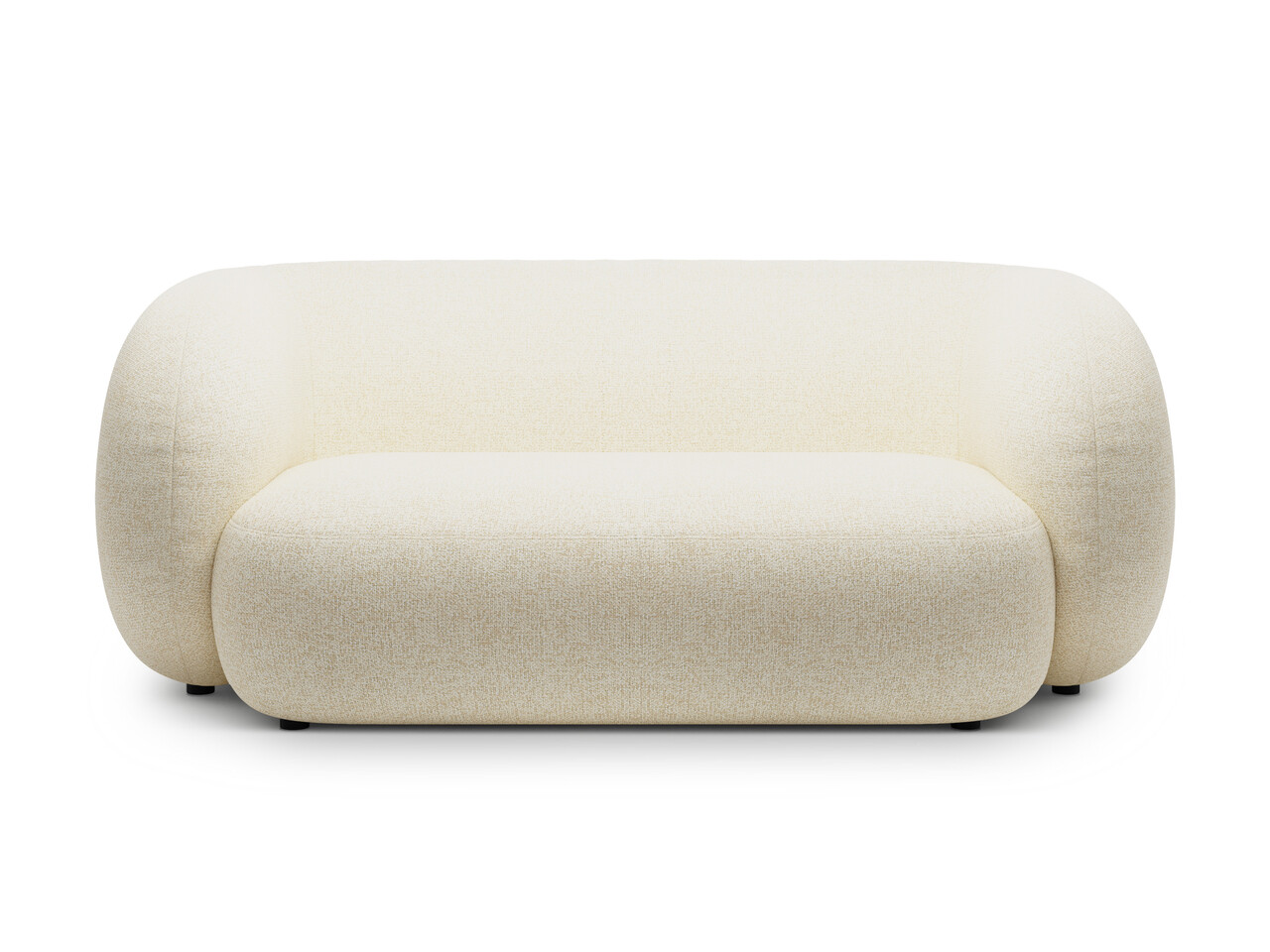Canapea modulara 2 locuri, Kate, Micadoni Home, 183x99x76 cm, tesatura structurata, bej deschis - imagine 5